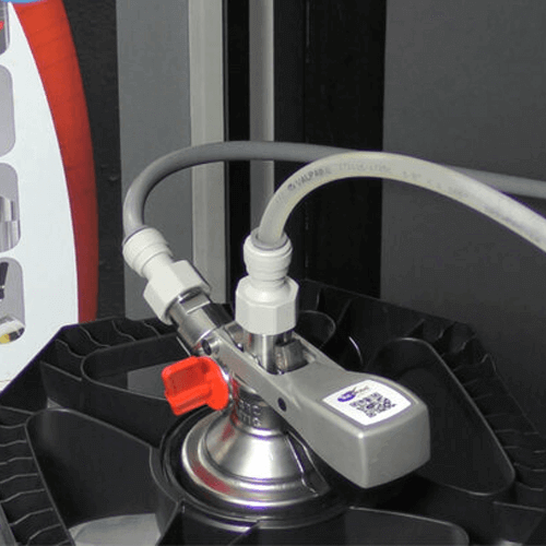Beverage Cooling Company Key Keg Coupler in use