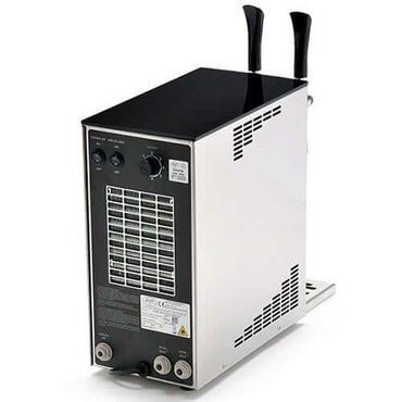 The Beverage Cooling Company - Lindr 25K Exclusive double tap portable wine cooler rear