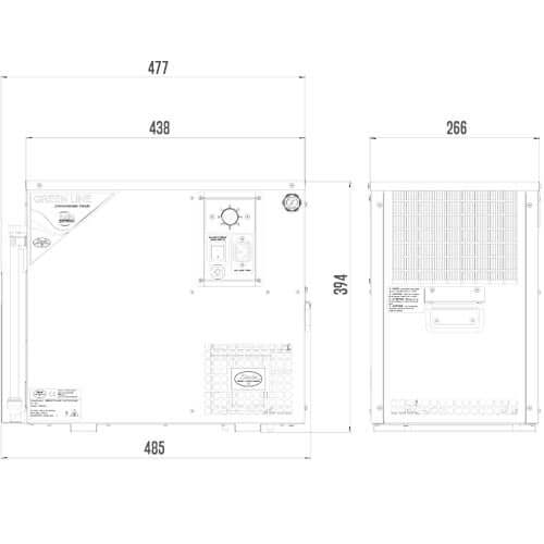The Beverage Cooling Company - under counter cooler for beer and wine home bar and light commercial dimensions