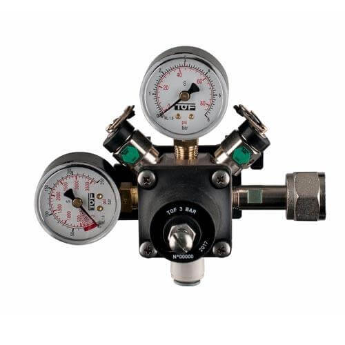 The Beverage Cooling Company - TOF Primary CO2 Regualtor - Bottle Mount