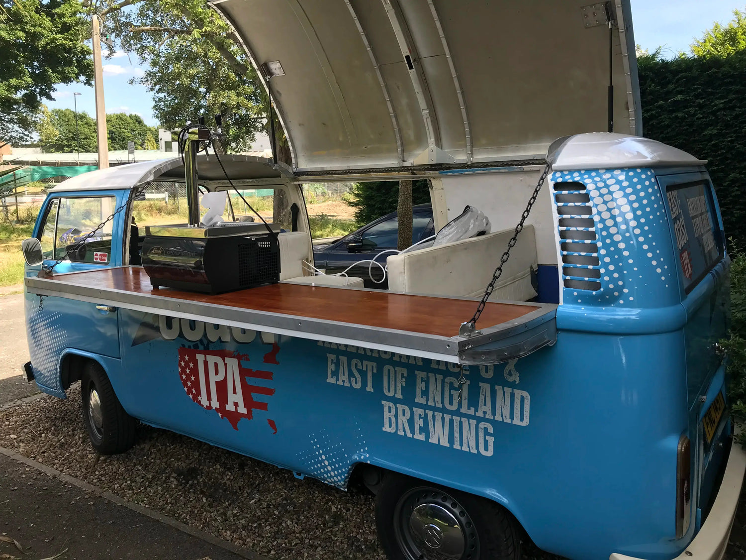 Beverage Cooling Company Lindr 55/K in another Green King VW Van Conversion, this one has a fully opening roof