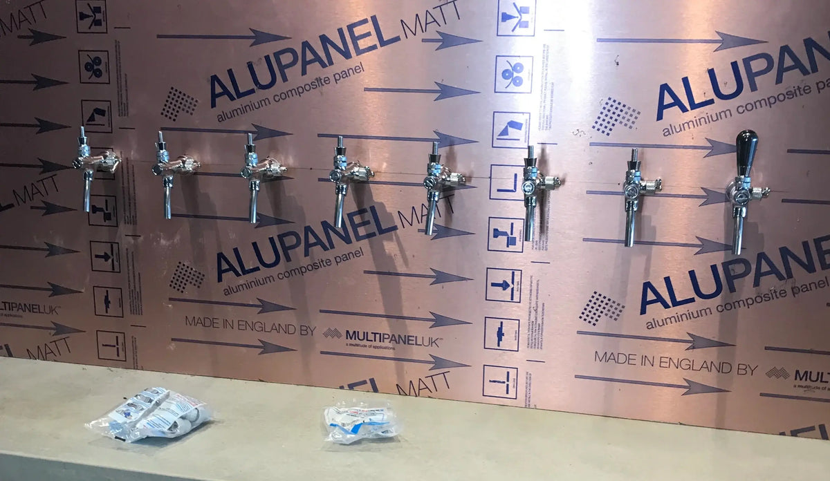 The Beverage Cooling Company Lindr tap wall installation in Dorking Wine Bar