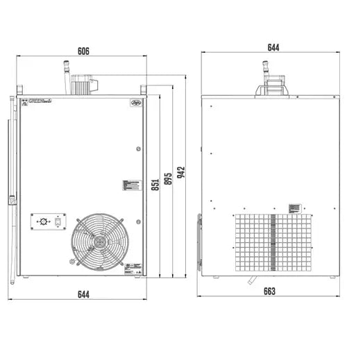 Lindr AS-250 INOX Tropical product dimensions