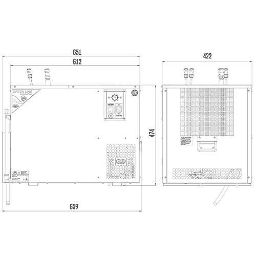 Lindr AS 110 under counter beer and wine cooler dimensions