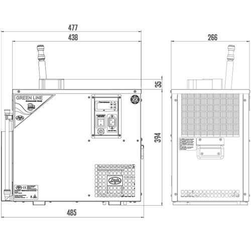 Lindr AS-40 Glycol under counter external cooler