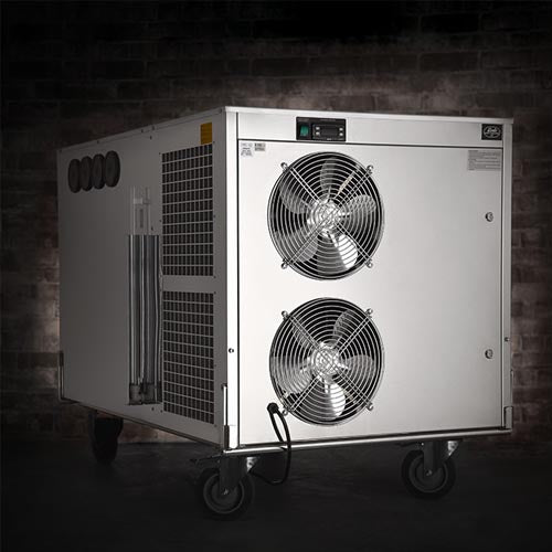 Lindr AS-450 under counter beer and wine cooler on optional wheels