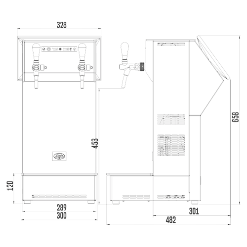 Lindr 60K Vision dimensions